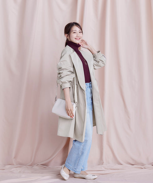 【クリアランスセール】着流しパフスリーブコート