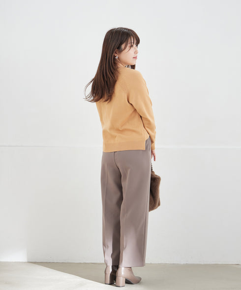 【安田美沙子さん着用 / 選べる2type】ラグランニットトップス