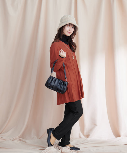 【安田美沙子さん着用・新色追加・日本製】すふれ起毛ストレートパンツ