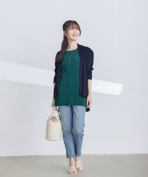 【小倉優子さん着用・新色追加・UVケア・接触冷感】ショートトッパーカーディガン