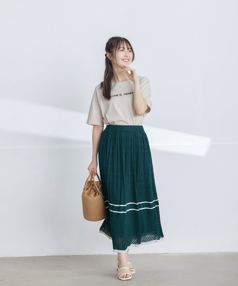 【アウトレット】刺繍ロゴシンプルTシャツ