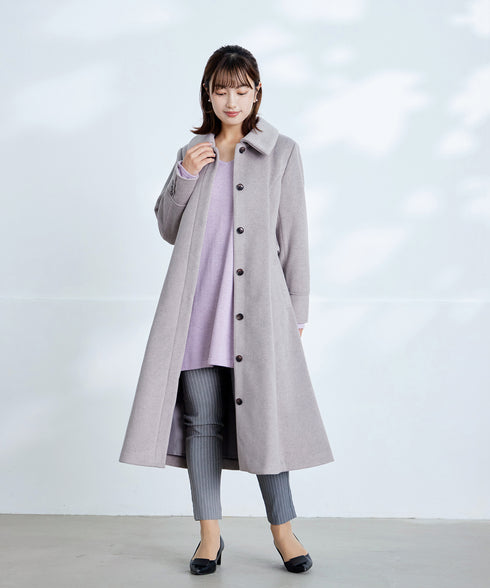 【アウトレット】フェイクウールステンカラーコート