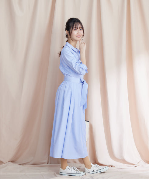 【新色追加】シャツワンピース