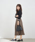 ふくれジャガードタックフレアスカート