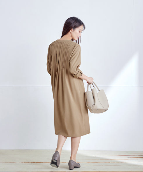 ランダムタックチュニックワンピース
