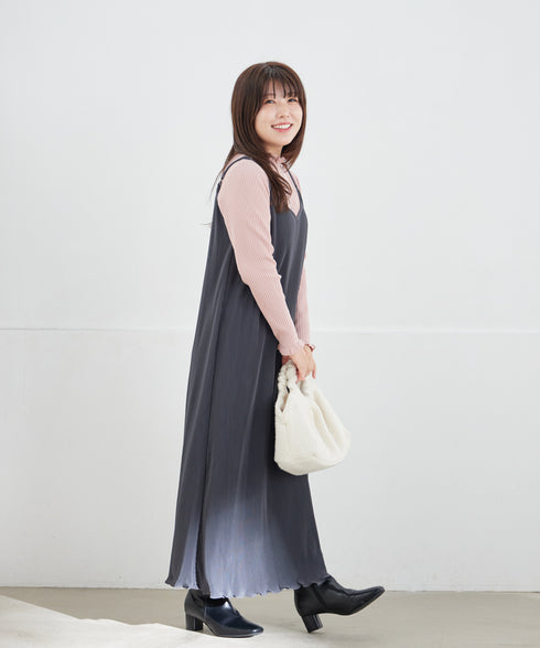 【安田美沙子さん着用・選べる2type】フリルニットトップス