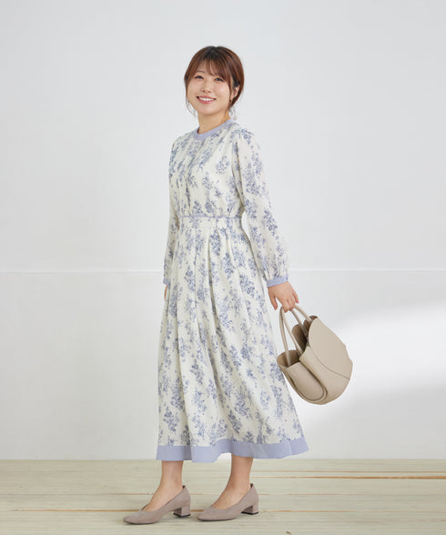 トワルドジュイ配色ワンピース