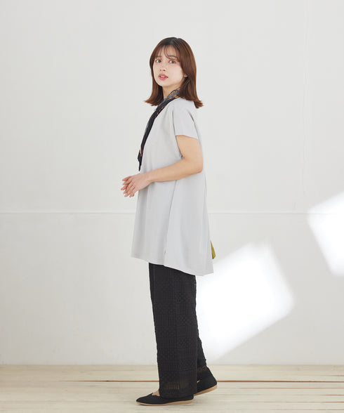 総レースワイドパンツ