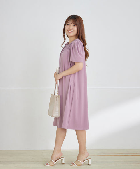 カットソーフレアAラインワンピース