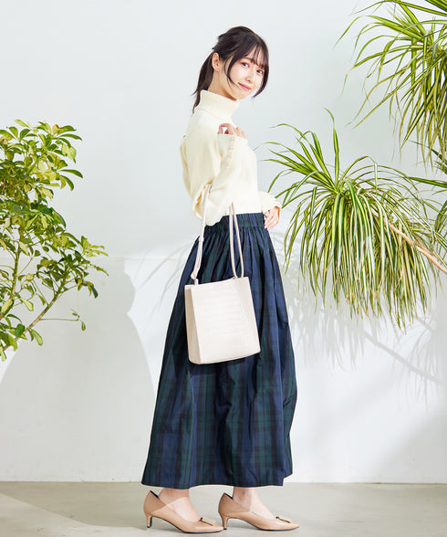 【新色追加】タートルボタンニットトップス