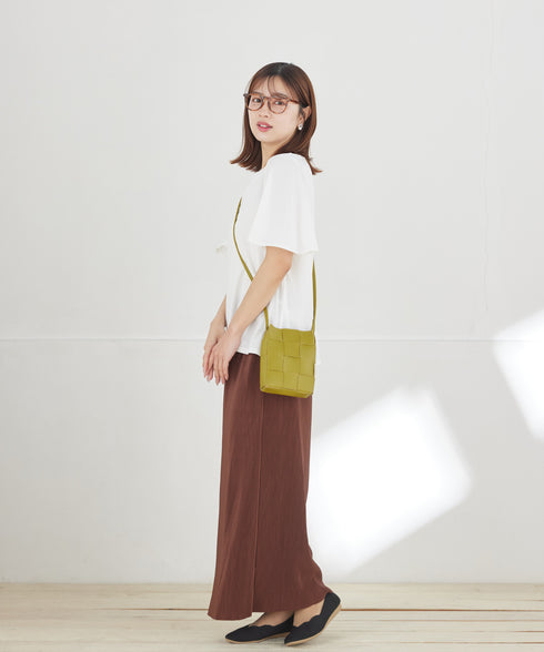 【おのののかさん着用】“サマケア”キーネックフレアスリーブトップス