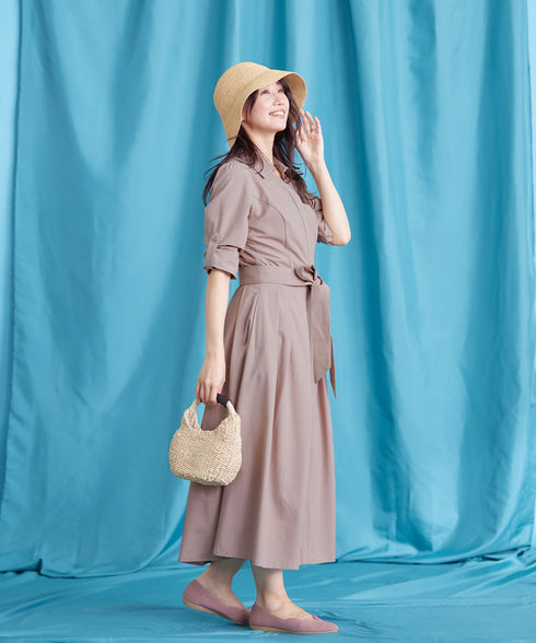 【新色追加】シャツワンピース