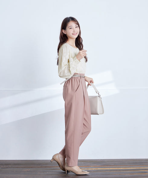 【クリアランスセール】フラワージャガードブラウス