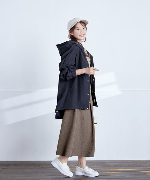 ふくれジャガードタックフレアスカート