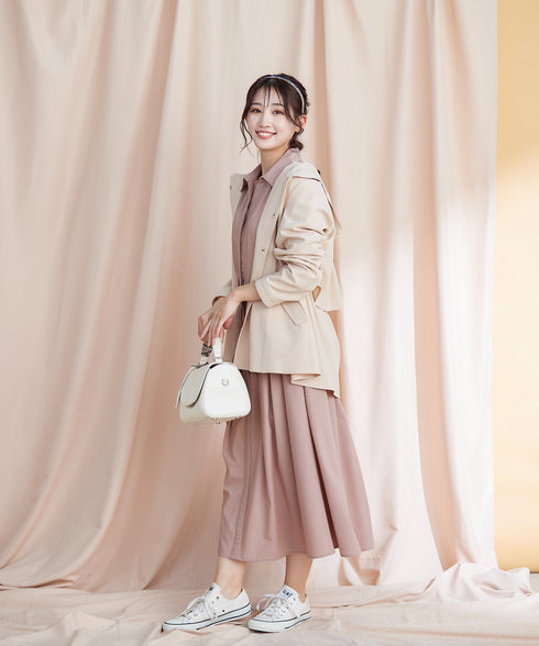 【新色追加】シャツワンピース