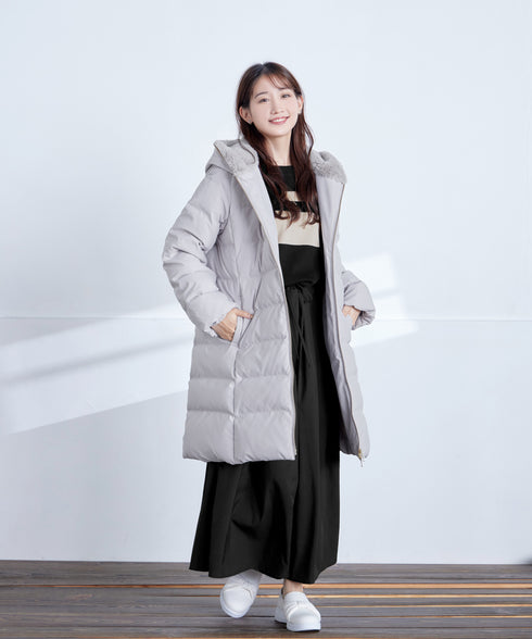 マルチボーダーニットコンビワンピース