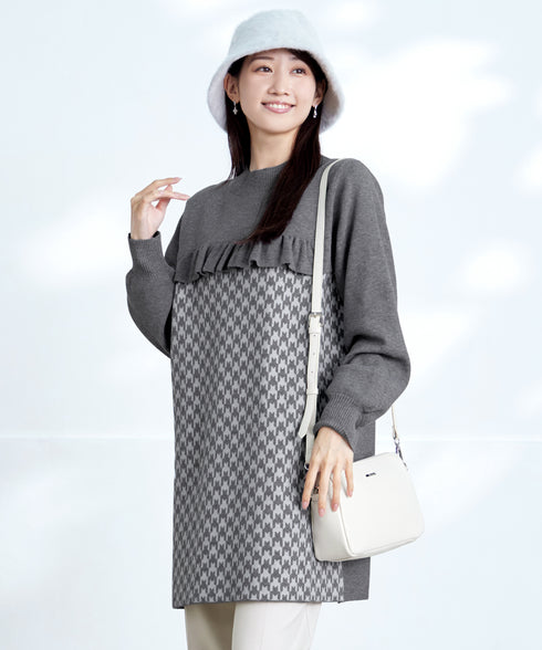 ジャカードフリルチュニック