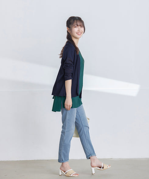 【小倉優子さん着用・新色追加・UVケア・接触冷感】ショートトッパーカーディガン