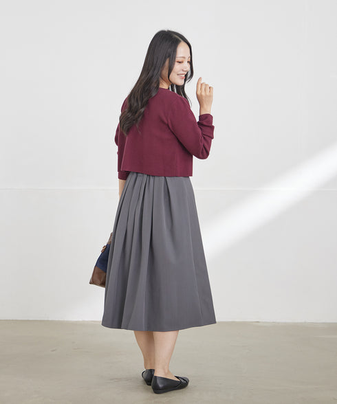 ワンボタンショートカーディガン