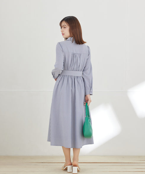 カシュクールシャツワンピース