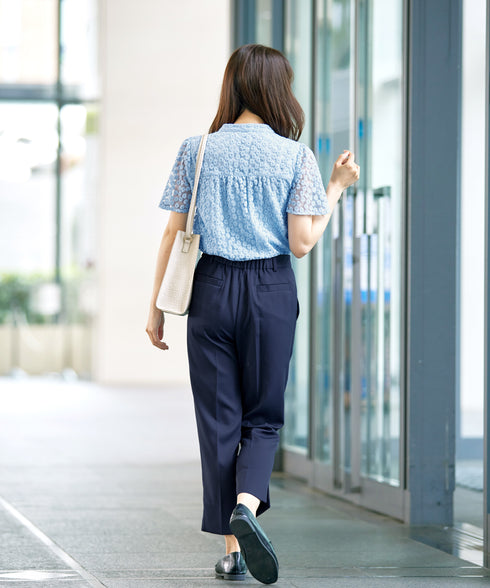 【アウトレット】スリットテーパードパンツ