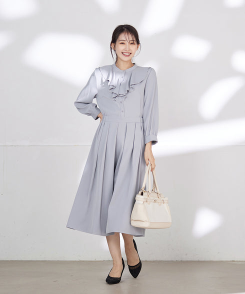 【アウトレット】ラッフルフリルワンピース