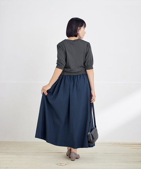 ニットドッキングワンピース