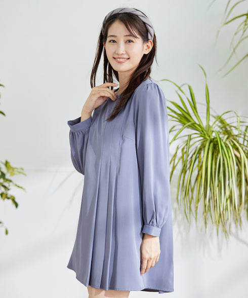 【アウトレット】 【スマート裏起毛】 アシメタックチュニックブラウス