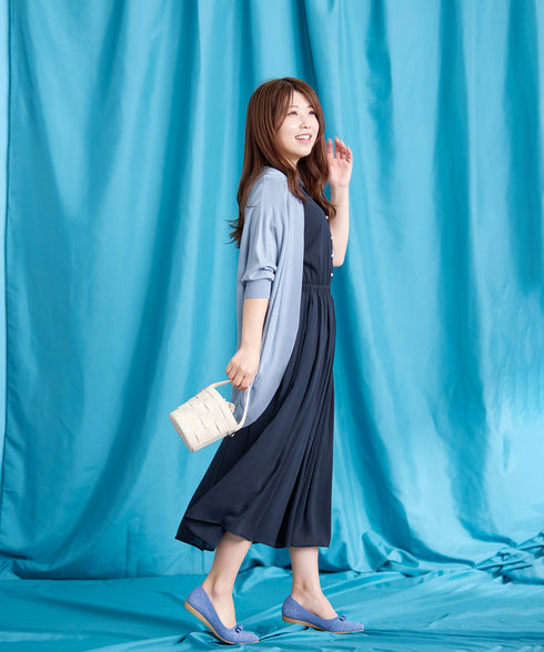 体型カバーも叶うドルマンニットカーディガン