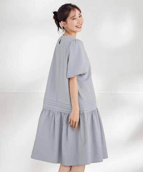 リップルピンタックワンピチュニック