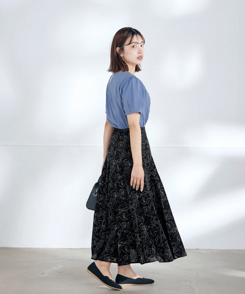 【アウトレット / UVケア・接触冷感】“あまラク” タックパフスリーブカットソートップス