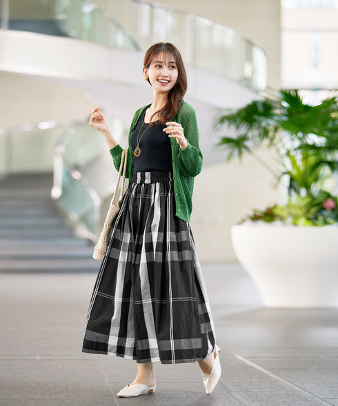 【アウトレット】メッシュ編みニットショートカーディガン