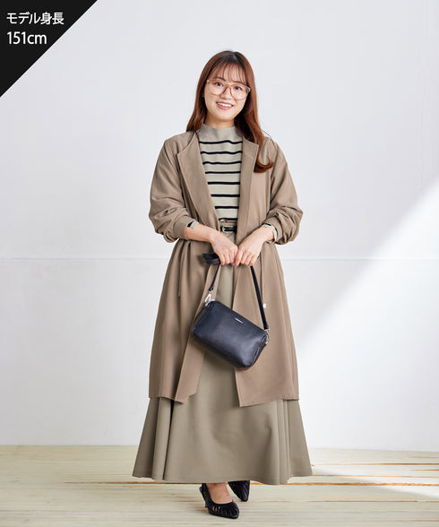 タックヨーク着流しパフスリ-ブコート