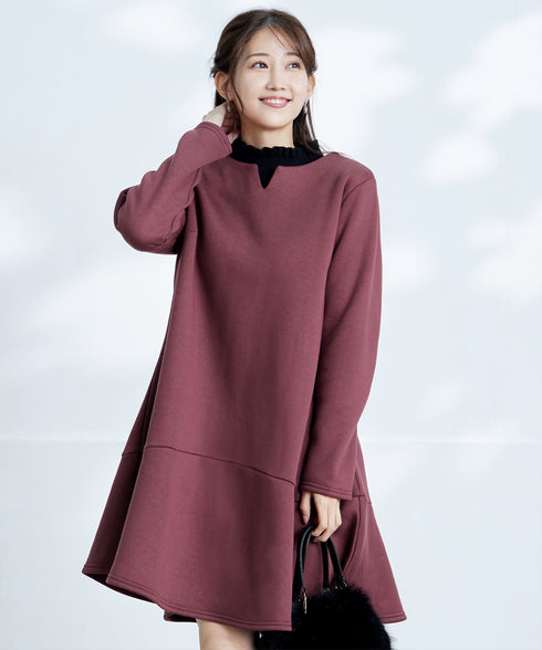 【安田美沙子さん着用・選べる2type】フリルニットトップス