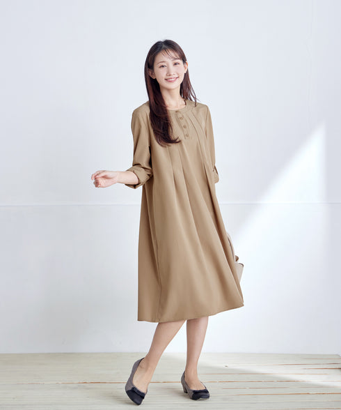 ランダムタックチュニックワンピース