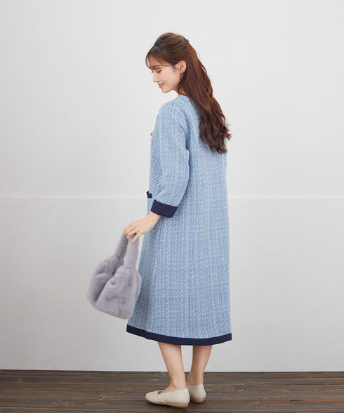 ツイードAラインワンピース