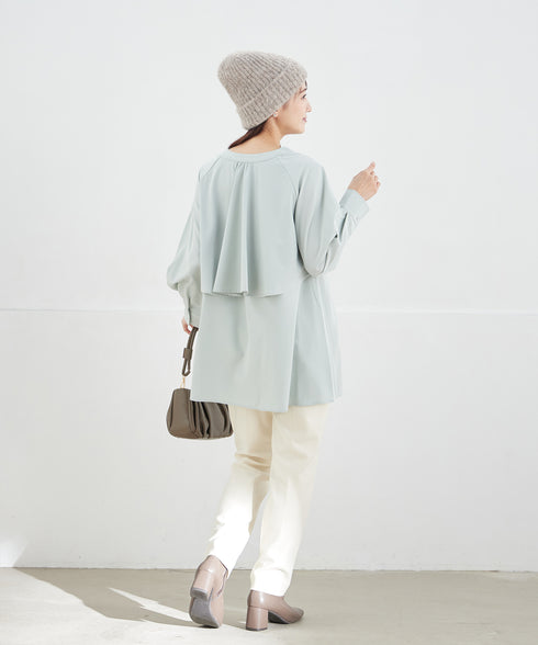 バックフレアヨークチュニック