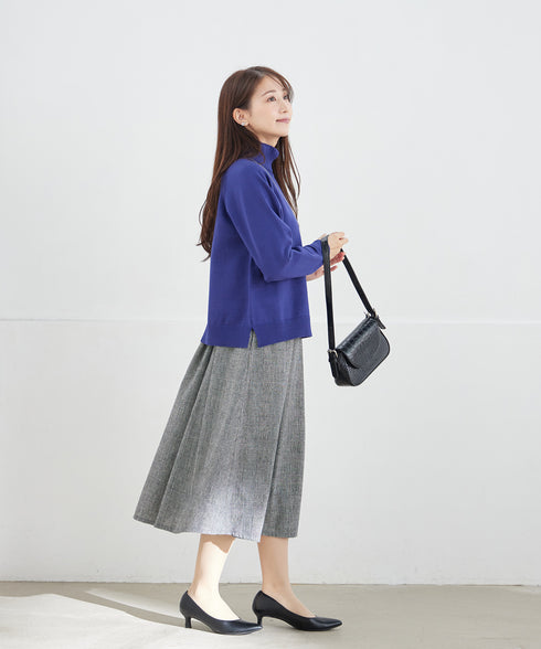 【安田美沙子さん着用 / 選べる2type】ラグランニットトップス