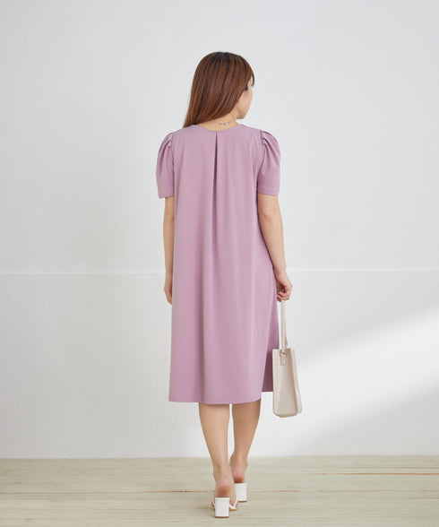 カットソーフレアAラインワンピース