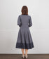 【新色追加】 キーネックフレアワンピース