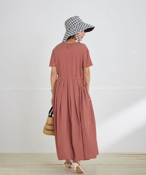 サイドリボンドロストワンピース