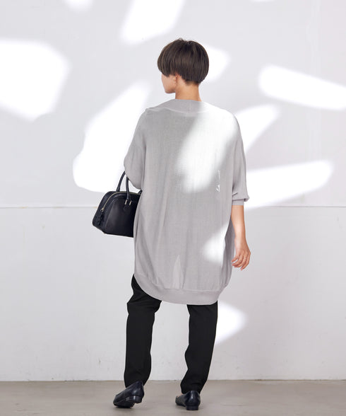 体型カバーも叶うドルマンニットカーディガン