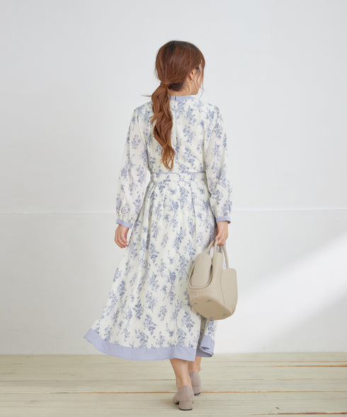 トワルドジュイ配色ワンピース