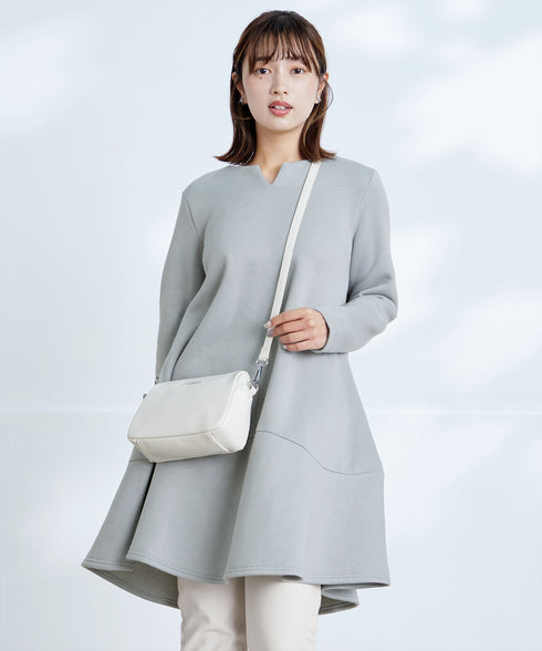 裏起毛フレアワンピチュニック