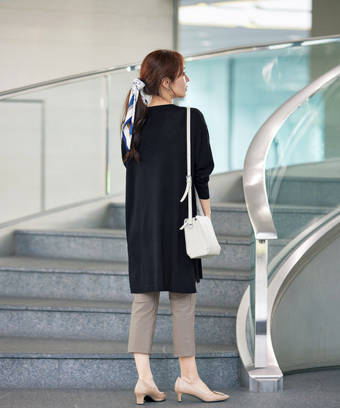 【アウトレット】キーネックニットチュニック