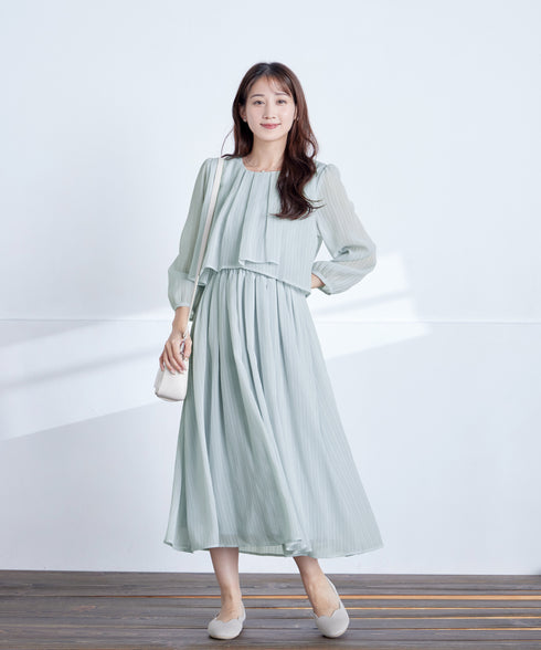 シフォンドレープワンピース