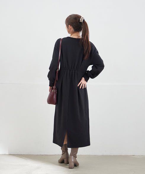 【吸水発熱 / 静電気防止】ポンチタックワンピース