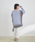 配色ニットチュニック