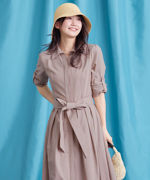 【新色追加】シャツワンピース