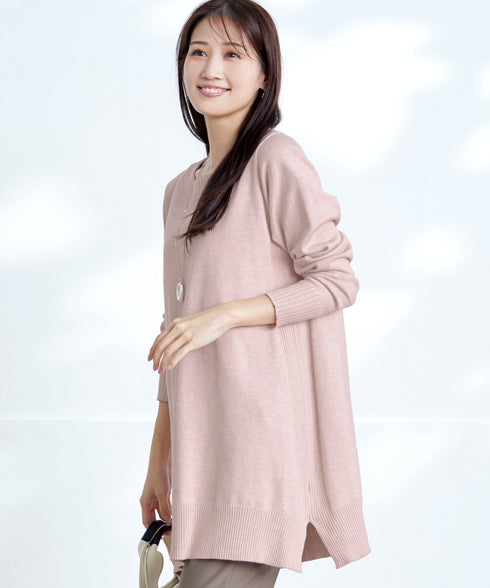 【安田美沙子さん着用 / 選べる2type】もちニットチュニック